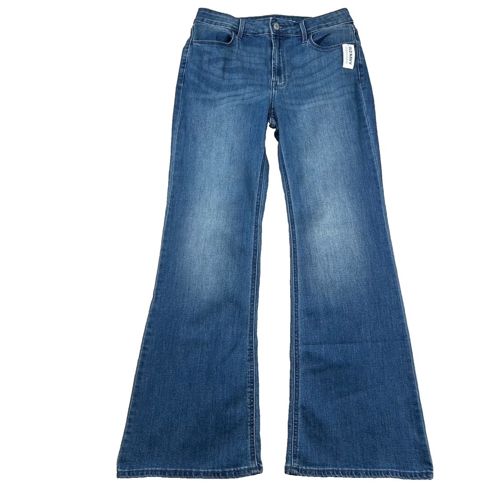 Old Navy Jeans Womens 8 High Rise Wow Flare Bell Bottom High Retro Disco Denim